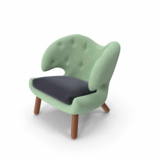 Green armchair